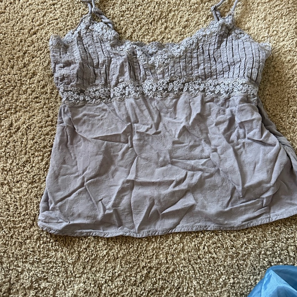 Urban Outfitters Gray Lace Camisole